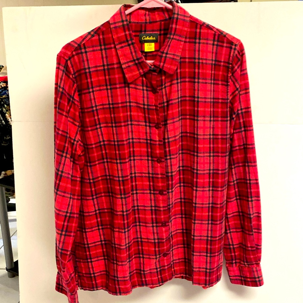 Cabela’s Plaid Flannel ladies button down